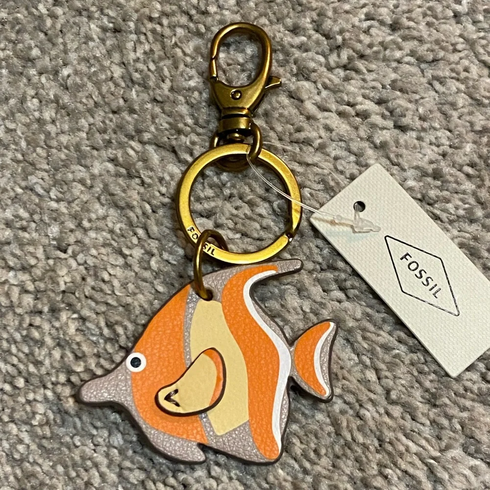 Fossil Tropical Fish Bag Charm Fob - Picture 1 of 7
